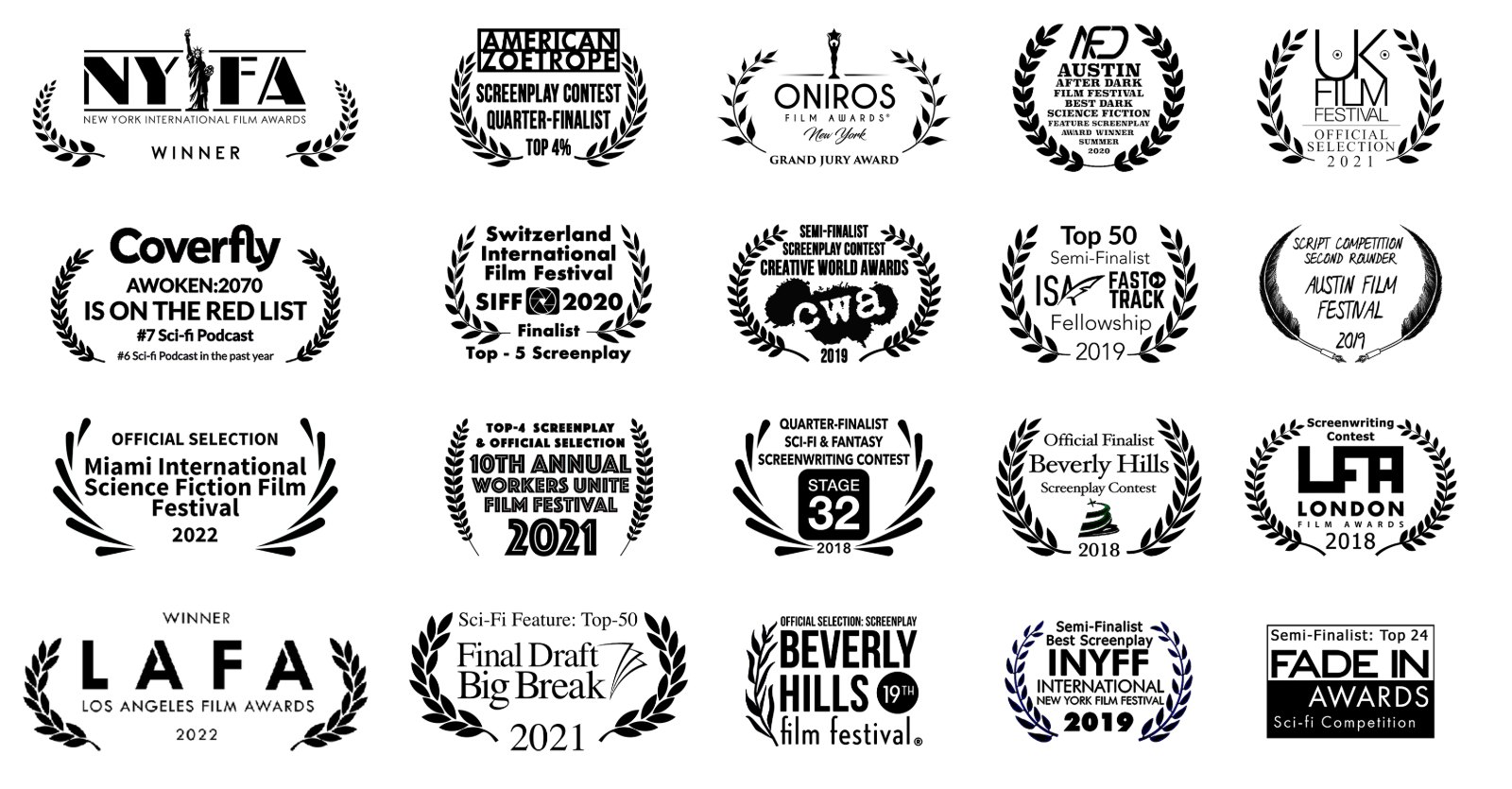 Screenplay laurels